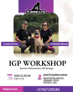 IGP workshop su Yulian Hatala ir Tatsiana Prauda